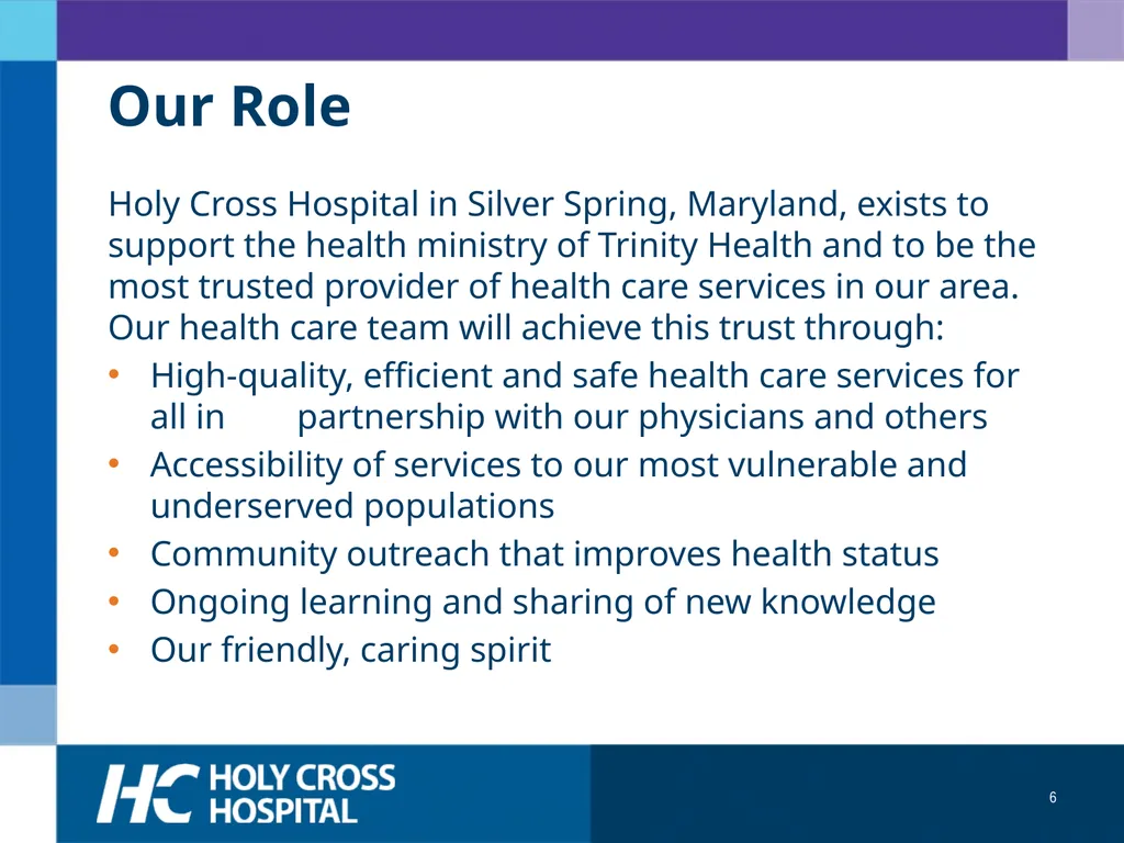 Physician Orientation Guide Welcome Welcome to - slide 6 of 49