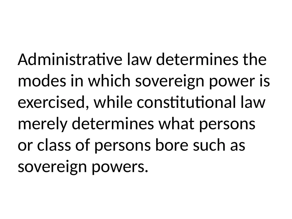 ADMINISTRATIVE LAW AND CONSTITUTIONAL LAW - slide 3 of 16