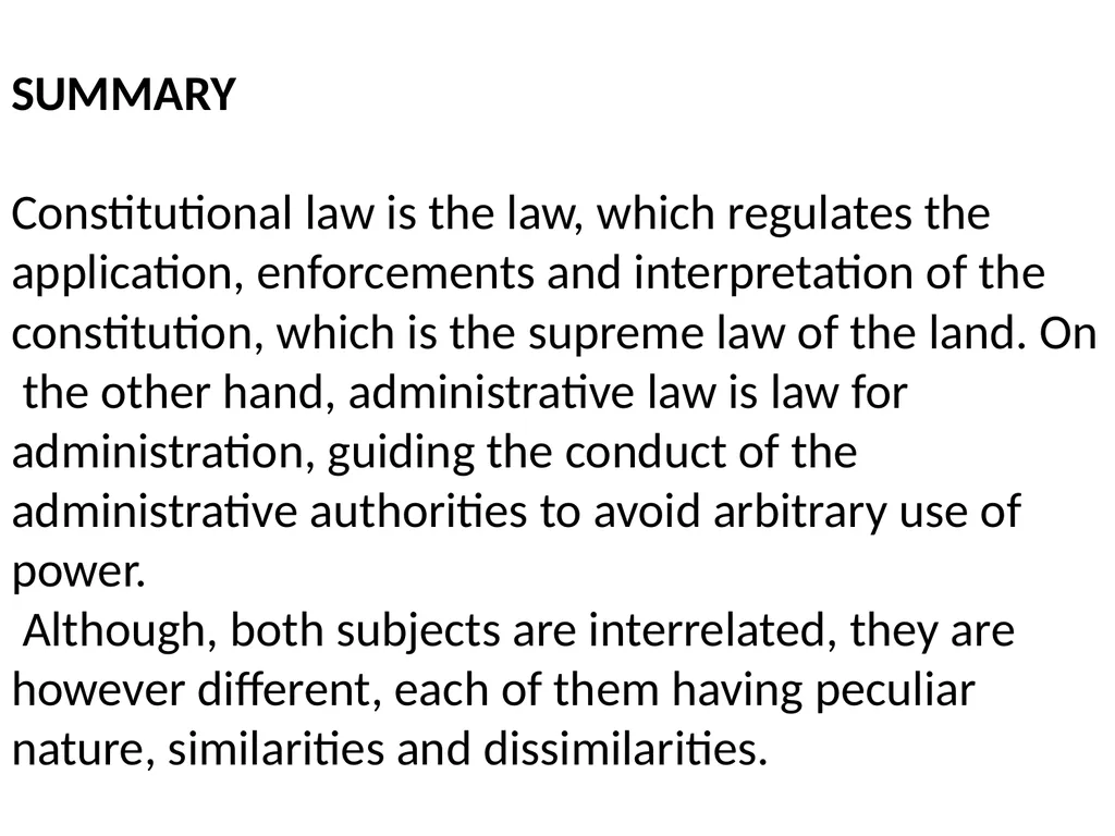 ADMINISTRATIVE LAW AND CONSTITUTIONAL LAW - slide 15 of 16