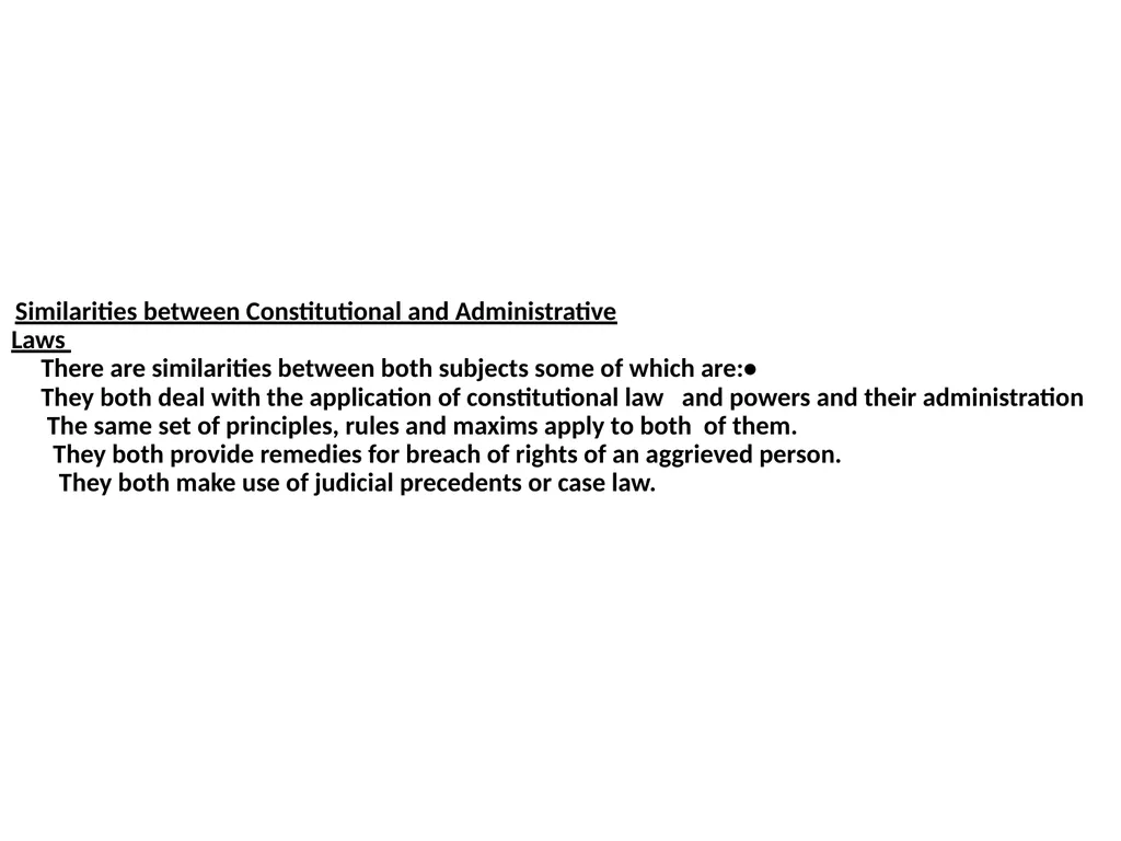 ADMINISTRATIVE LAW AND CONSTITUTIONAL LAW - slide 9 of 16