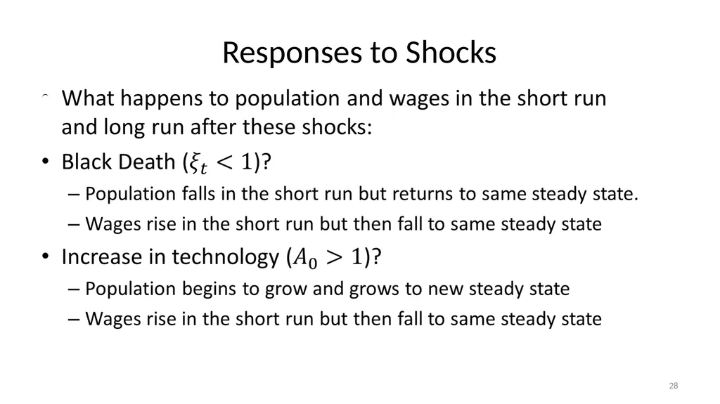 Lecture 6A Malthus and Pre-Industrial Stagnation - slide 28 of 44