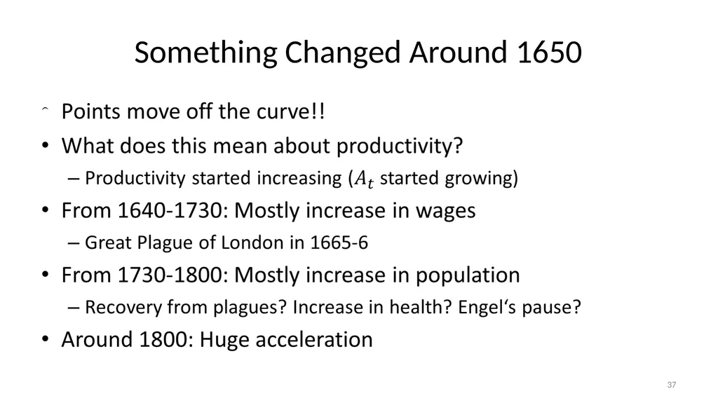 Lecture 6A Malthus and Pre-Industrial Stagnation - slide 37 of 44
