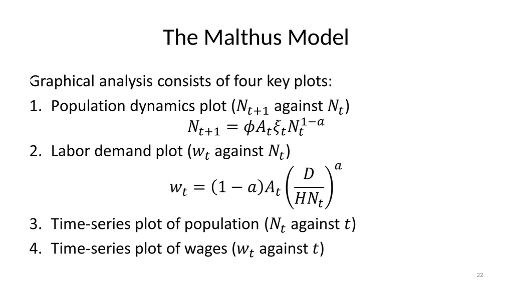 Lecture 6A Malthus and Pre-Industrial Stagnation - slide 22 of 44