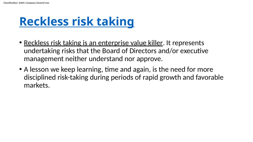 Three Common Risk Failure: How to avoid them Nada - slide 18 of 23