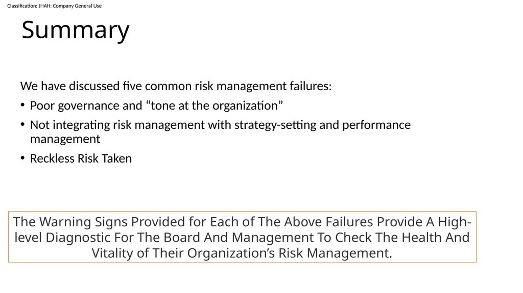 Three Common Risk Failure: How to avoid them Nada - slide 22 of 23