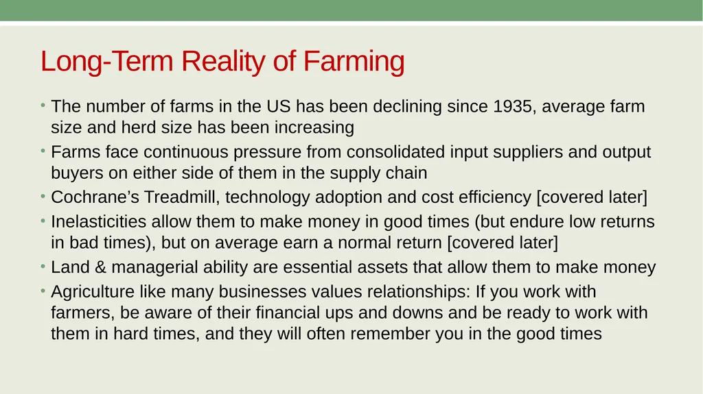 Economics of Cost in Farm Management AAE 320 Paul - slide 23 of 24