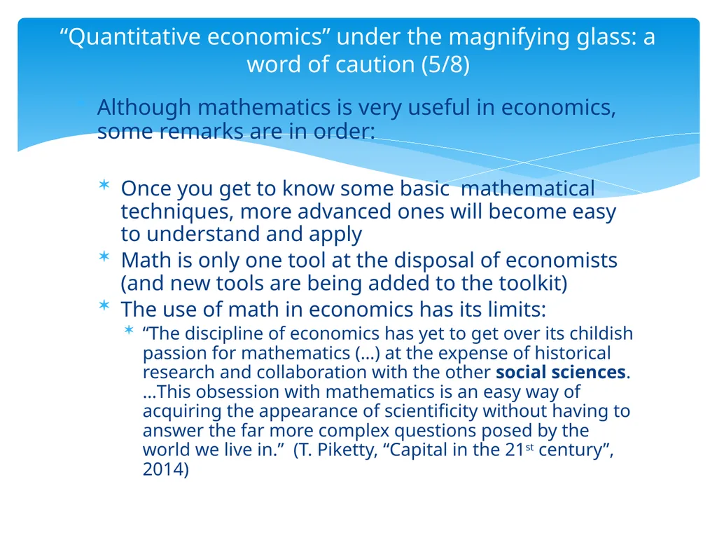 Quantitative techniques session 1: an overview - slide 6 of 12