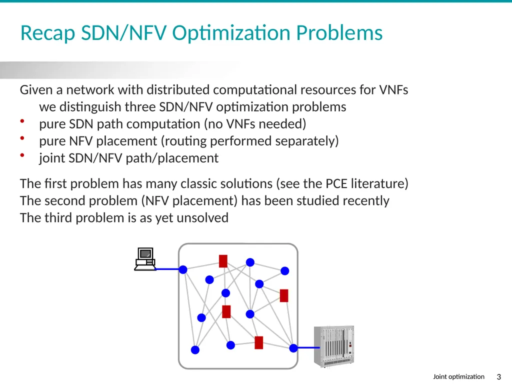 Joint SDN & NFV Optimization SDNRG @ IETF-93 - slide 3 of 10