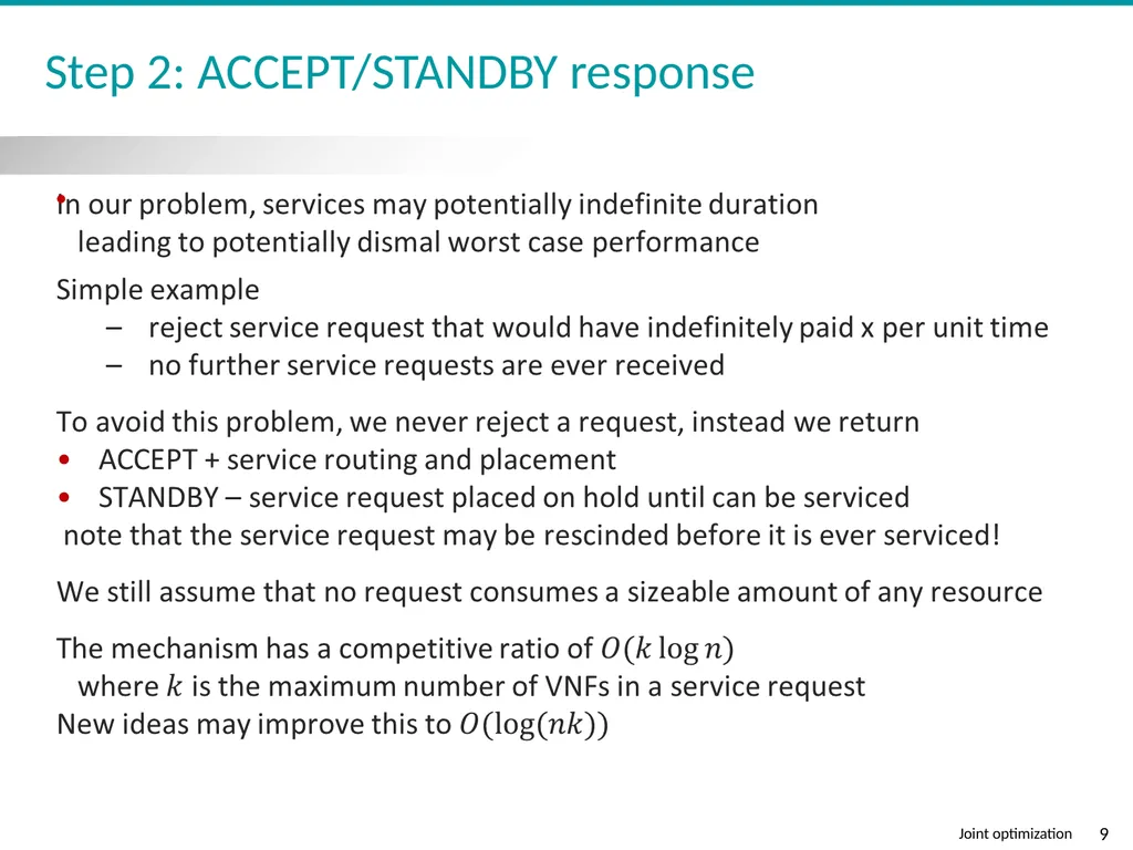 Joint SDN & NFV Optimization SDNRG @ IETF-93 - slide 9 of 10