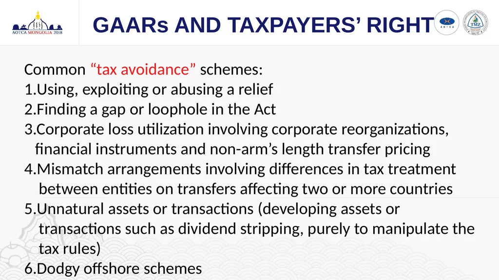 GAARs AND TAXPAYERS’ RIGHT CHOW CHEE YEN Council - slide 5 of 13