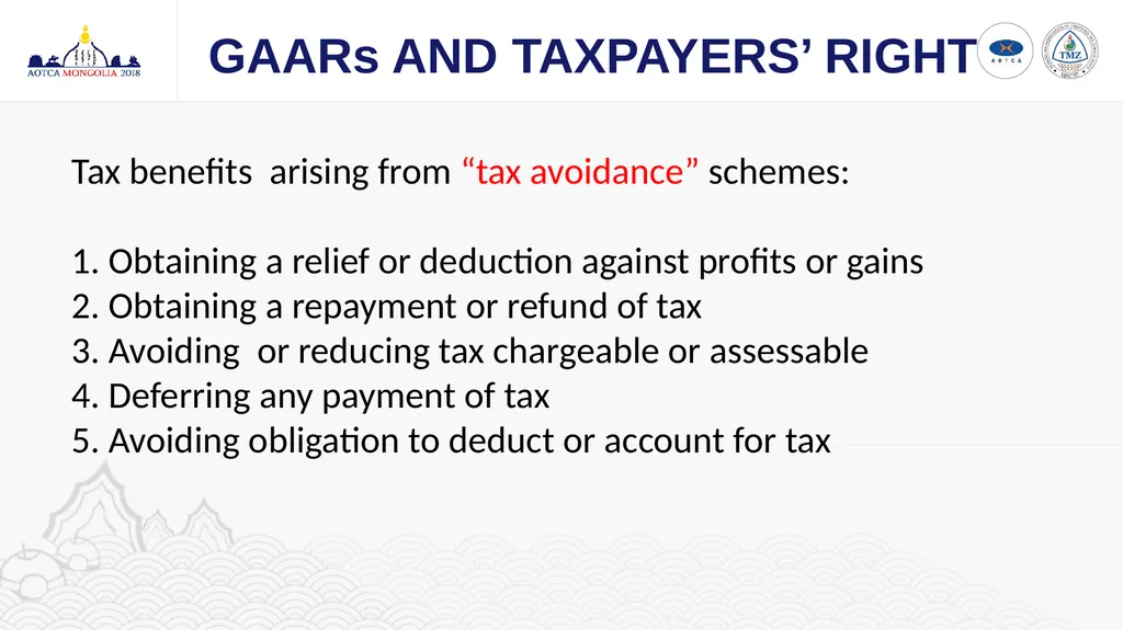 GAARs AND TAXPAYERS’ RIGHT CHOW CHEE YEN Council - slide 6 of 13