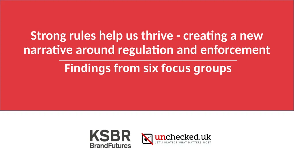 Strong rules help us thrive - creating a new - slide 1 of 26