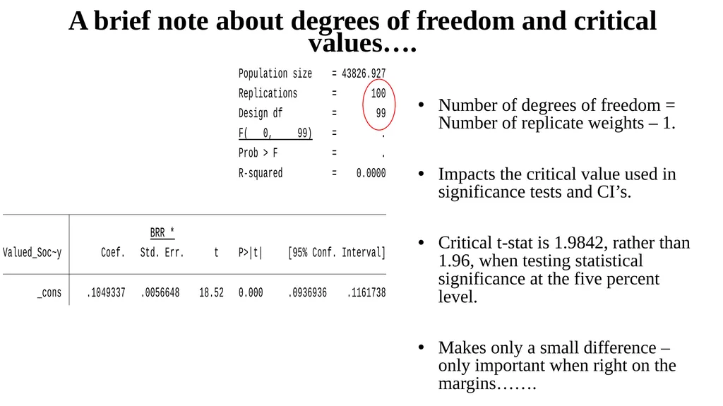 Sample design and weights Lecture 2 Aims To - slide 38 of 43