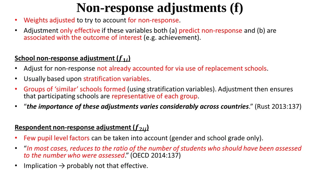 Sample design and weights Lecture 2 Aims To - slide 23 of 43