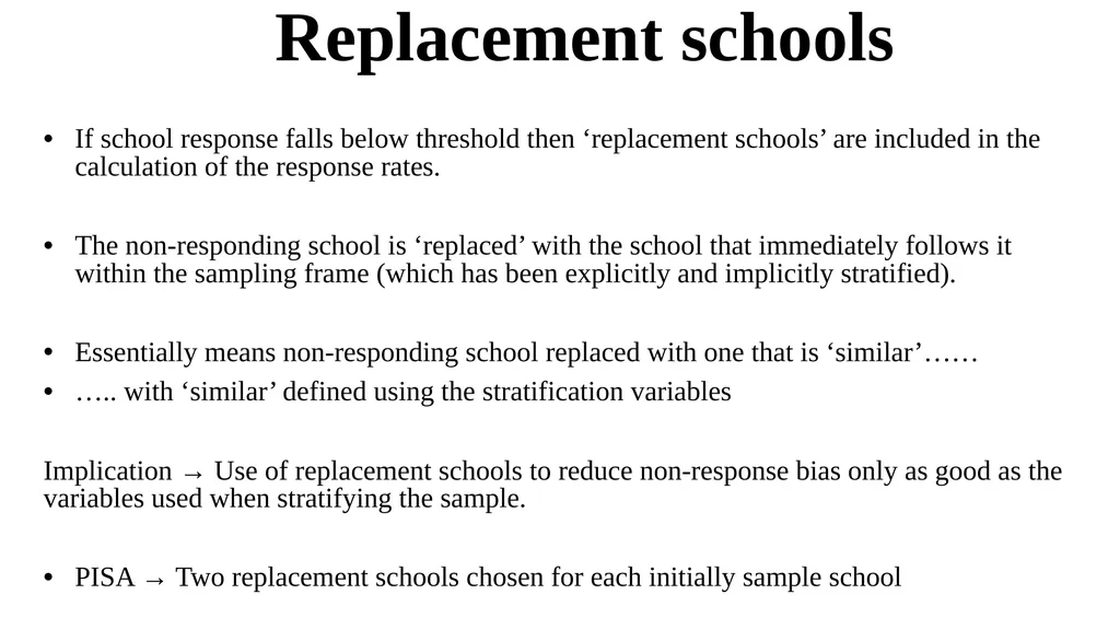 Sample design and weights Lecture 2 Aims To - slide 12 of 43