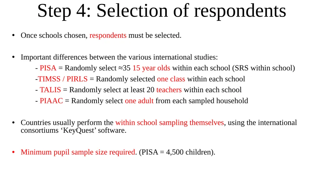 Sample design and weights Lecture 2 Aims To - slide 8 of 43