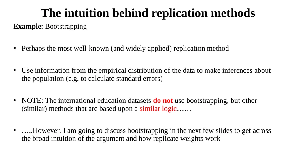 Sample design and weights Lecture 2 Aims To - slide 33 of 43