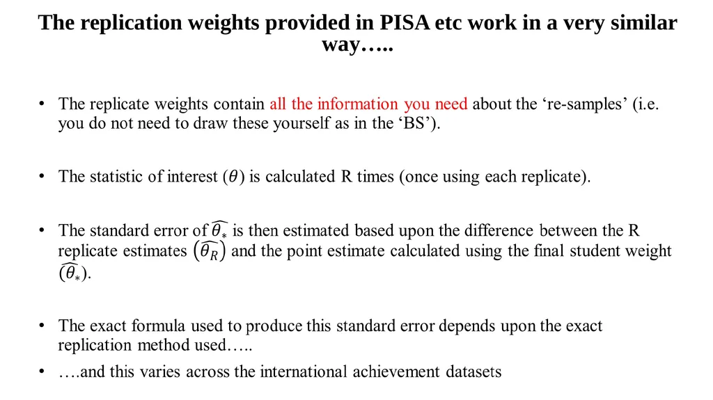 Sample design and weights Lecture 2 Aims To - slide 36 of 43