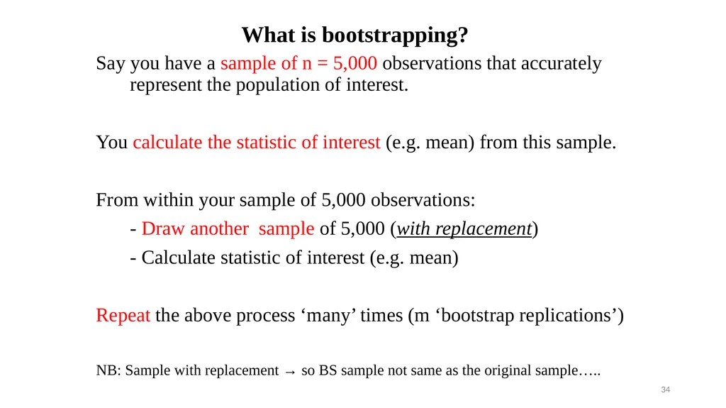 Sample design and weights Lecture 2 Aims To - slide 34 of 43