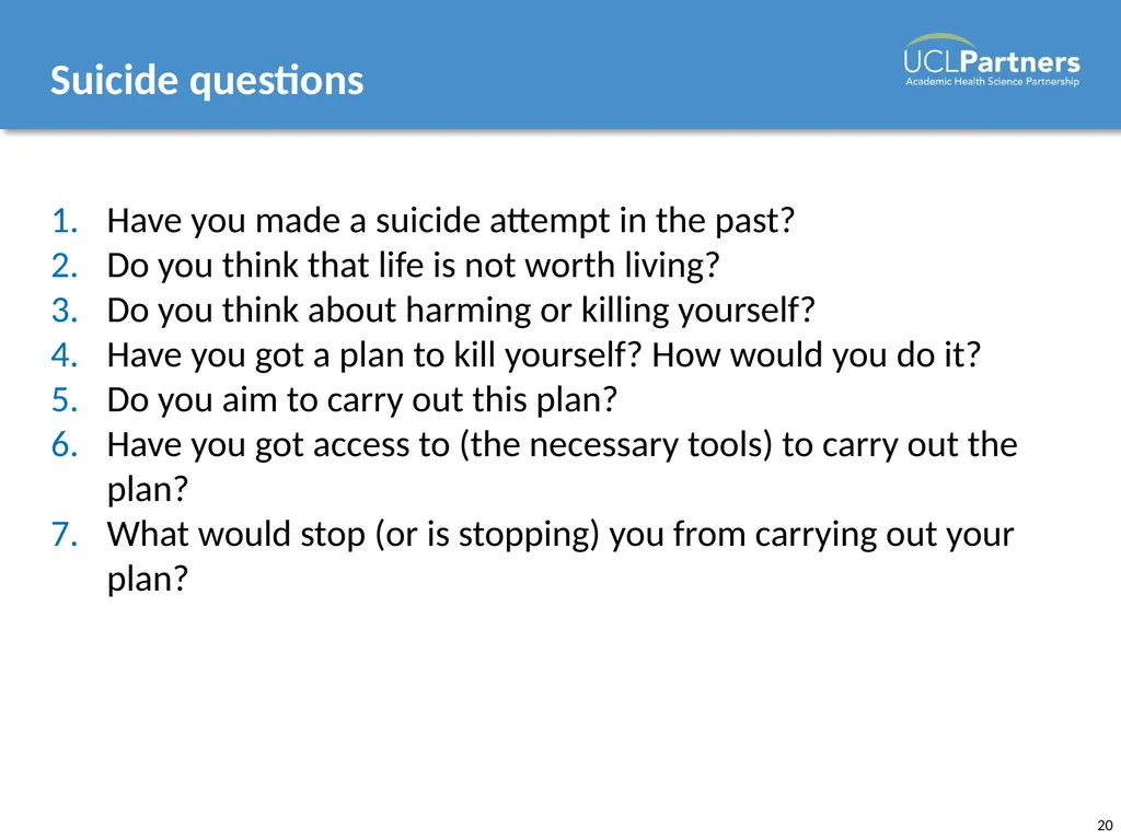 Mental Health Awareness Presenter name, position, - slide 20 of 63