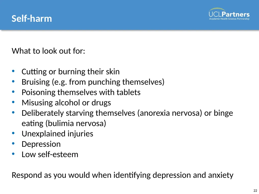 Mental Health Awareness Presenter name, position, - slide 22 of 63