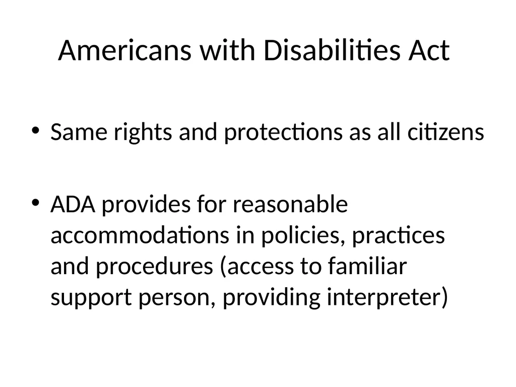 Disability Recognition & Suggested Responses For - slide 6 of 37