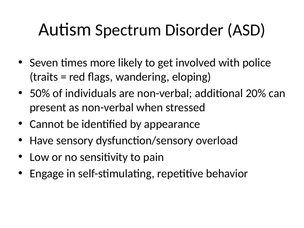 Disability Recognition & Suggested Responses For - slide 8 of 37