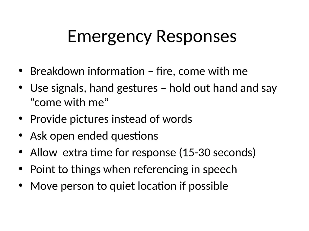Disability Recognition & Suggested Responses For - slide 33 of 37