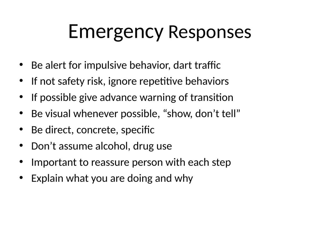 Disability Recognition & Suggested Responses For - slide 34 of 37