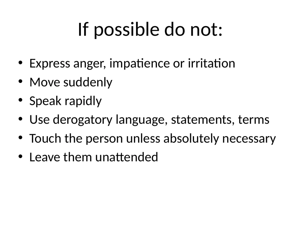 Disability Recognition & Suggested Responses For - slide 35 of 37