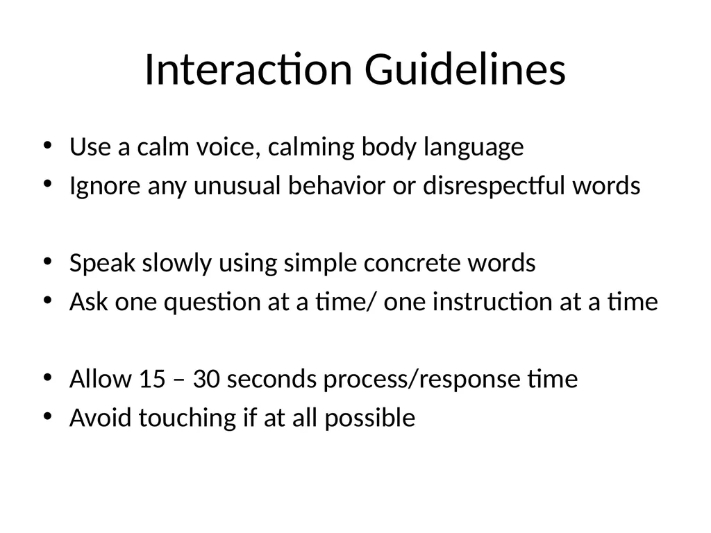 Disability Recognition & Suggested Responses For - slide 31 of 37