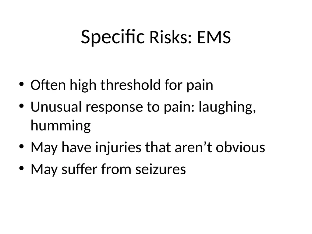 Disability Recognition & Suggested Responses For - slide 19 of 37