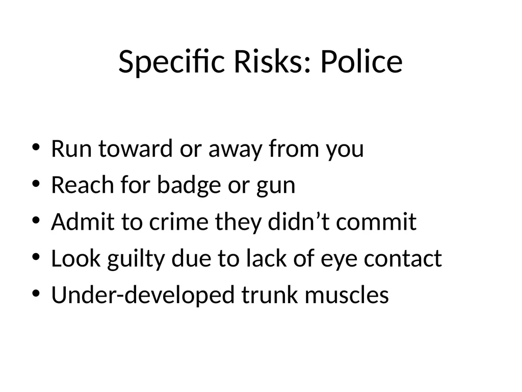 Disability Recognition & Suggested Responses For - slide 17 of 37