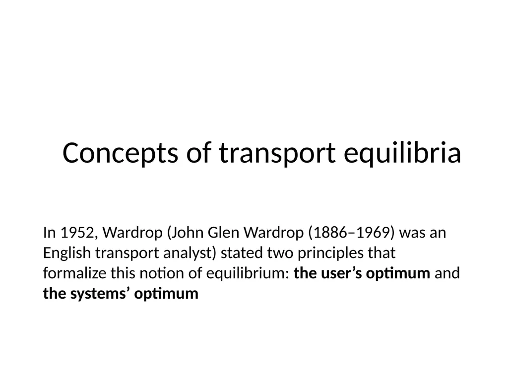 Traffic theory and congestion Traffic examples - slide 13 of 26