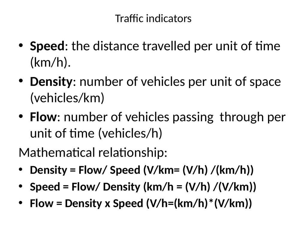 Traffic theory and congestion Traffic examples - slide 8 of 26