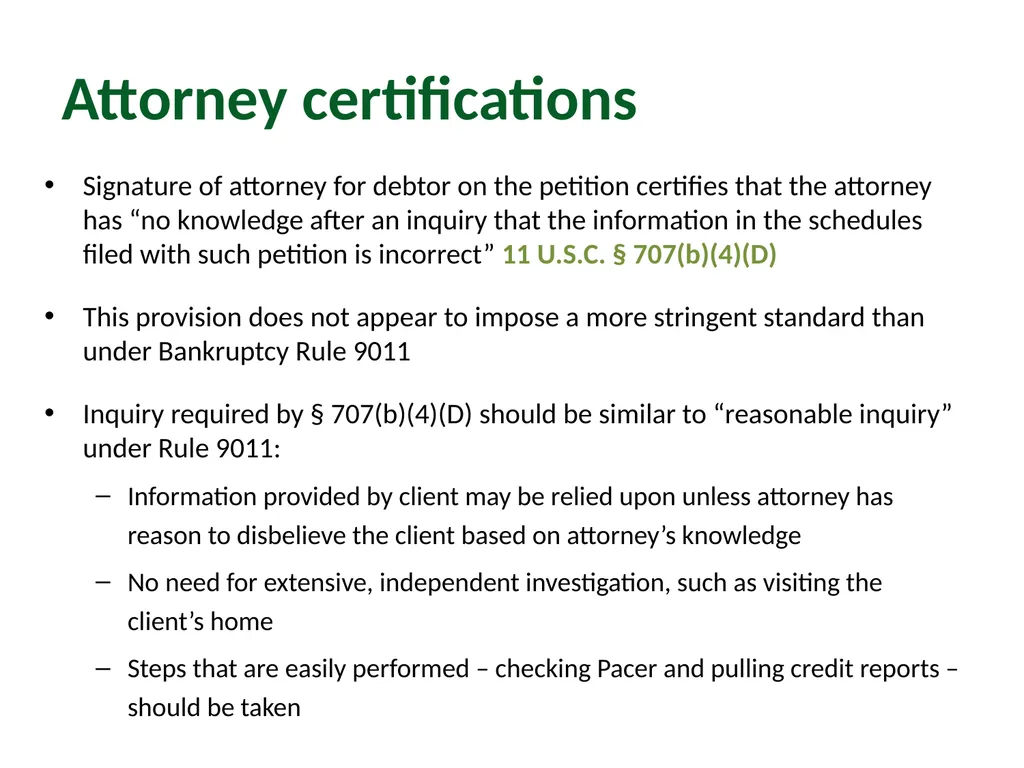 Module 2: Pre-Filing Considerations Pro Bono - slide 59 of 63