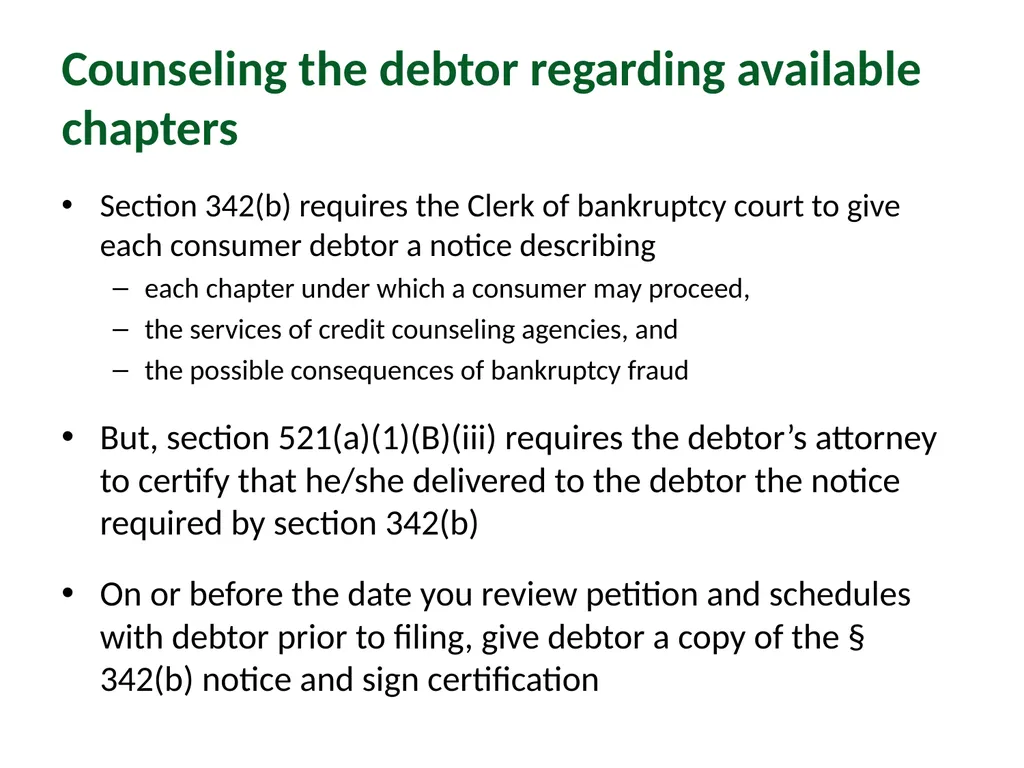 Module 2: Pre-Filing Considerations Pro Bono - slide 33 of 63