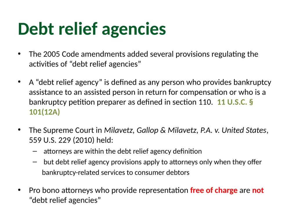 Module 2: Pre-Filing Considerations Pro Bono - slide 60 of 63