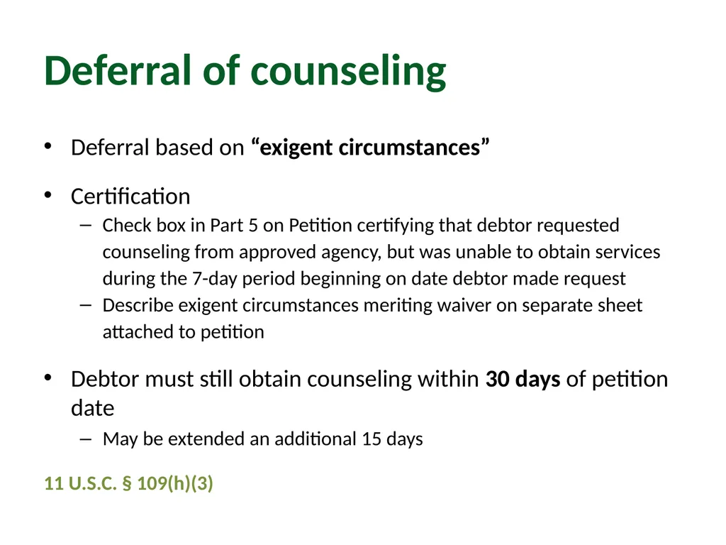 Module 2: Pre-Filing Considerations Pro Bono - slide 52 of 63