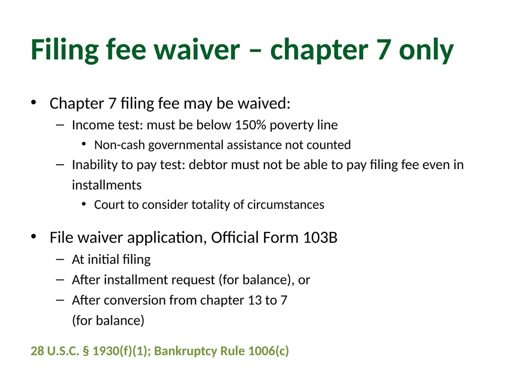Module 2: Pre-Filing Considerations Pro Bono - slide 55 of 63