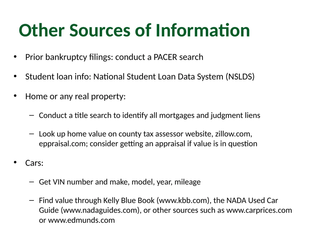 Module 2: Pre-Filing Considerations Pro Bono - slide 16 of 63