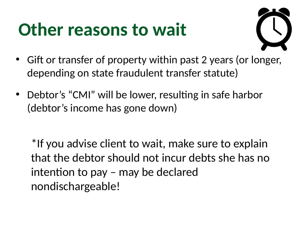 Module 2: Pre-Filing Considerations Pro Bono - slide 39 of 63