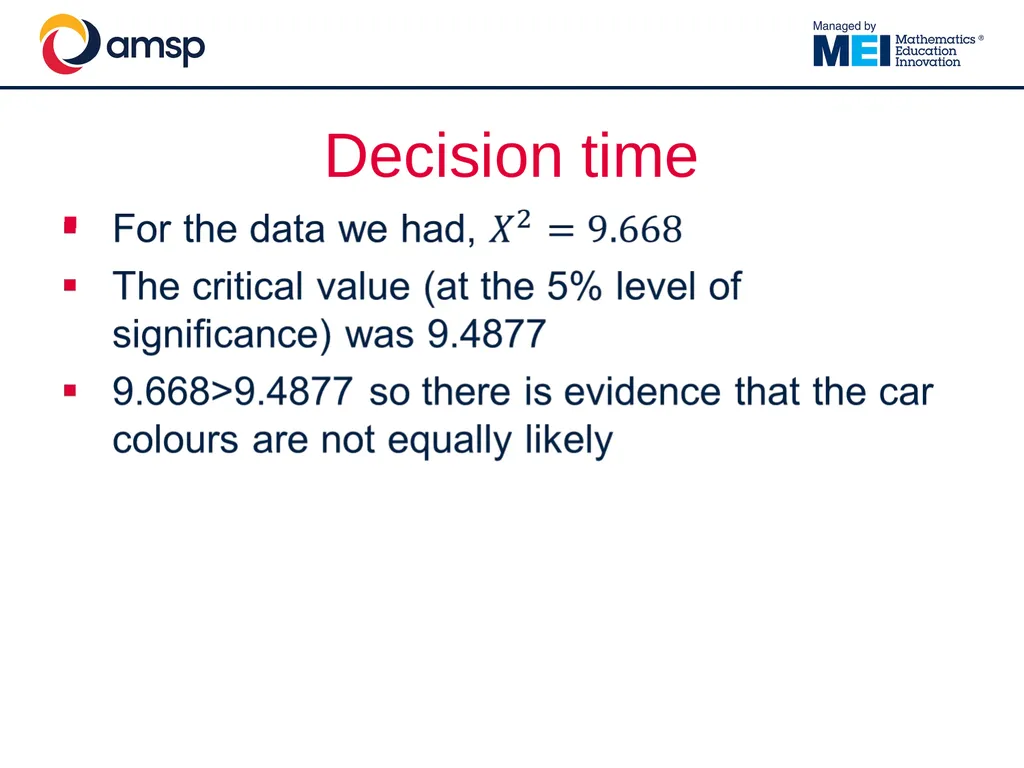 Understanding and using the Chi-Squared test in - slide 18 of 39