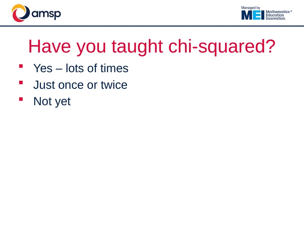 Understanding and using the Chi-Squared test in - slide 3 of 39