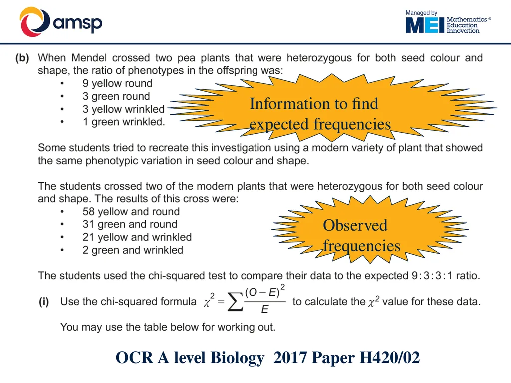 Understanding and using the Chi-Squared test in - slide 5 of 39