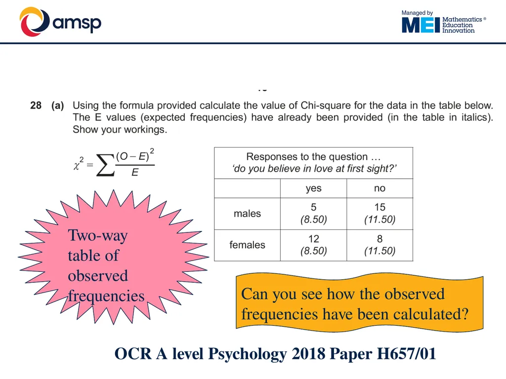 Understanding and using the Chi-Squared test in - slide 6 of 39