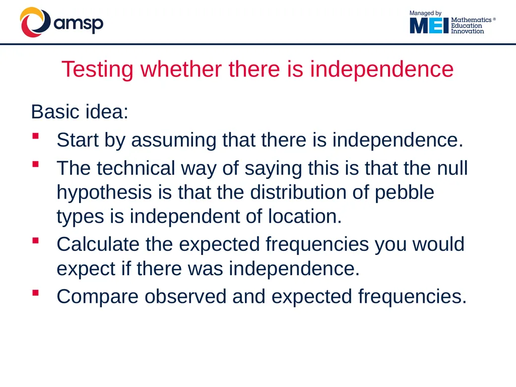 Understanding and using the Chi-Squared test in - slide 27 of 39