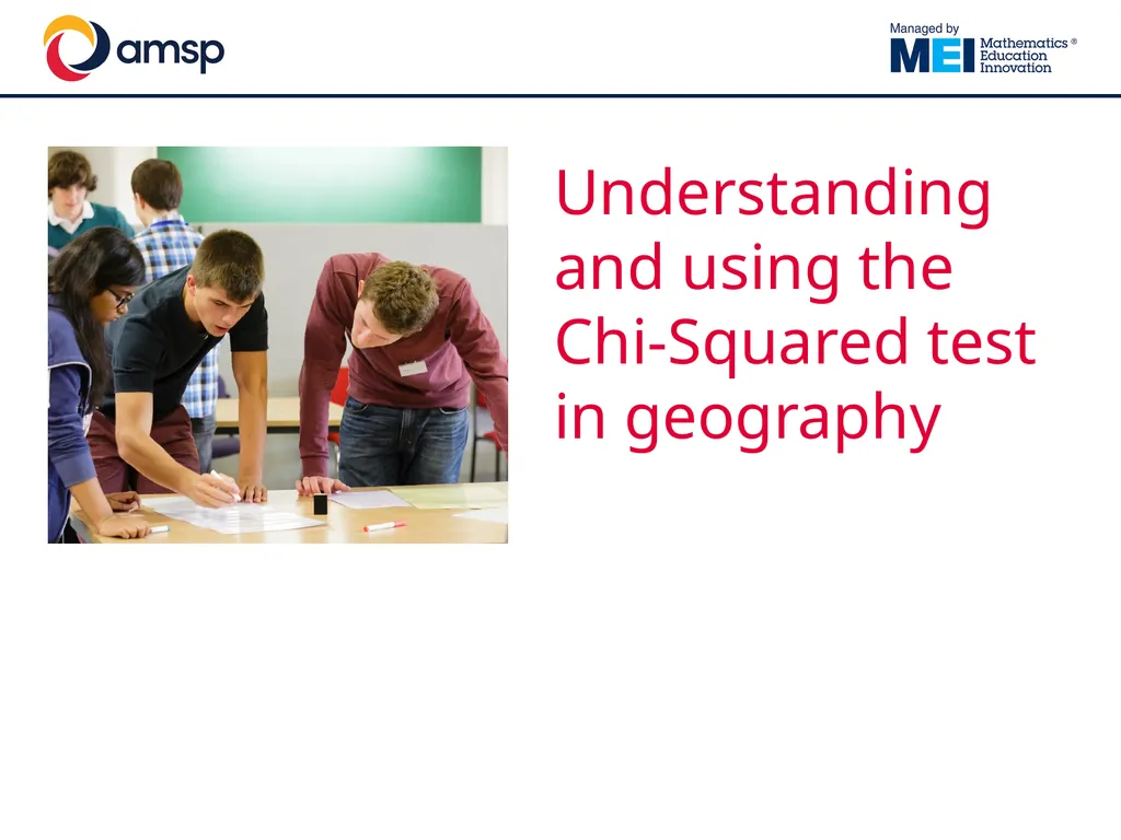 Understanding and using the Chi-Squared test in - slide 2 of 39