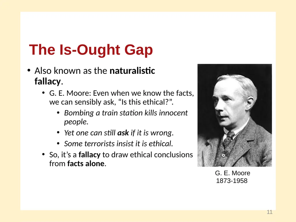 Facts and Values A Course in Business Ethics - slide 11 of 17
