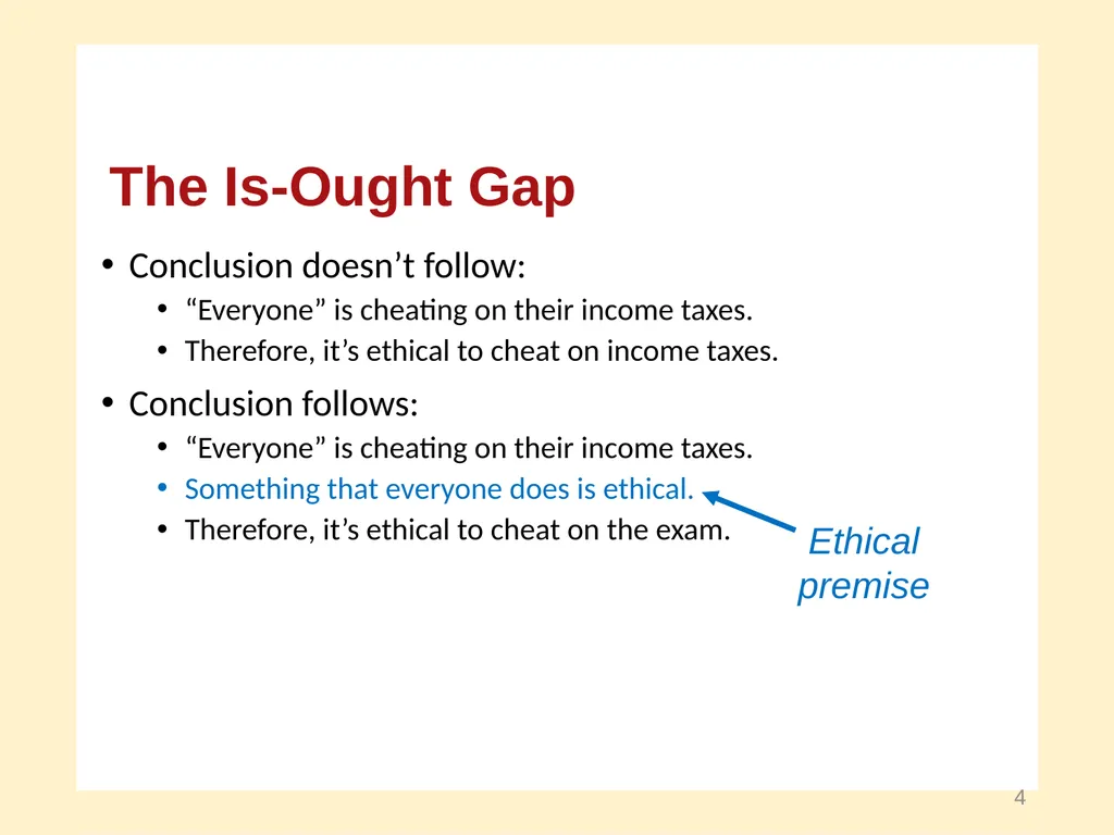 Facts and Values A Course in Business Ethics - slide 4 of 17